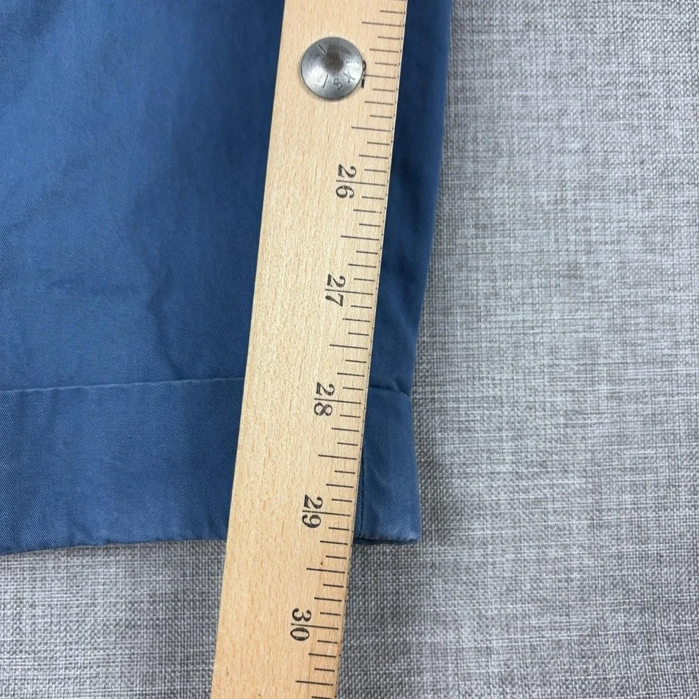 Brooks Brothers Pants Mens 38x32 Blue Cotton Chino Pleated Classic Casual